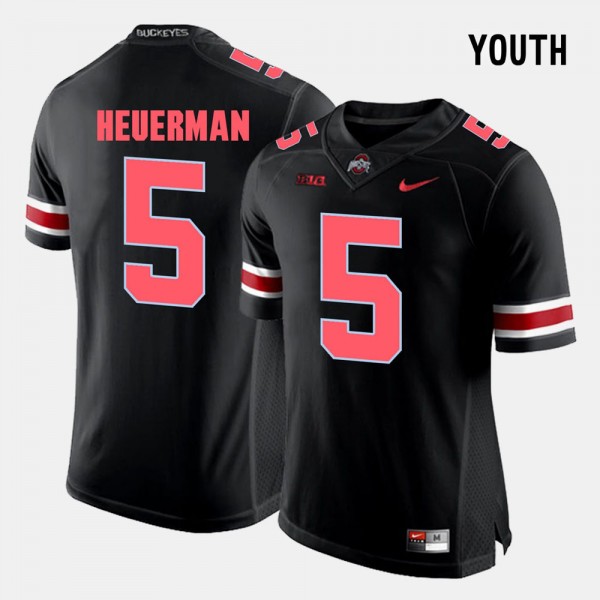 Ohio State Buckeyes Jeff Heuerman Youth #5 Black College Football Jersey 2404XUIH5